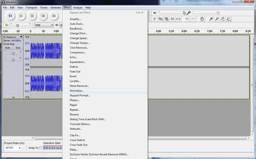 Normalizing Audio