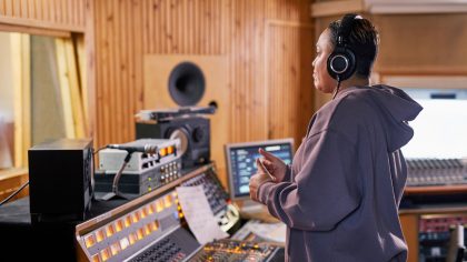 Music Producer in Recording Studio